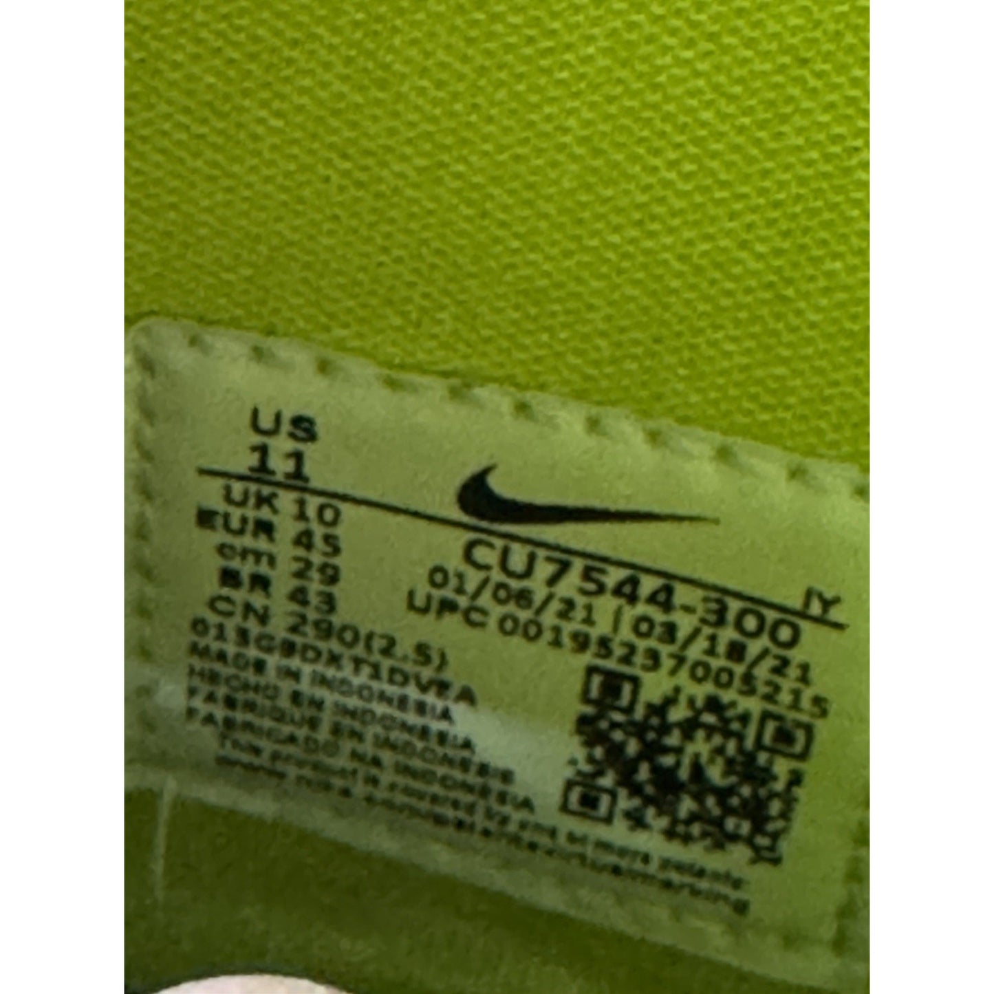 Size 11 - Nike AMBUSH x Dunk High Flash Lime