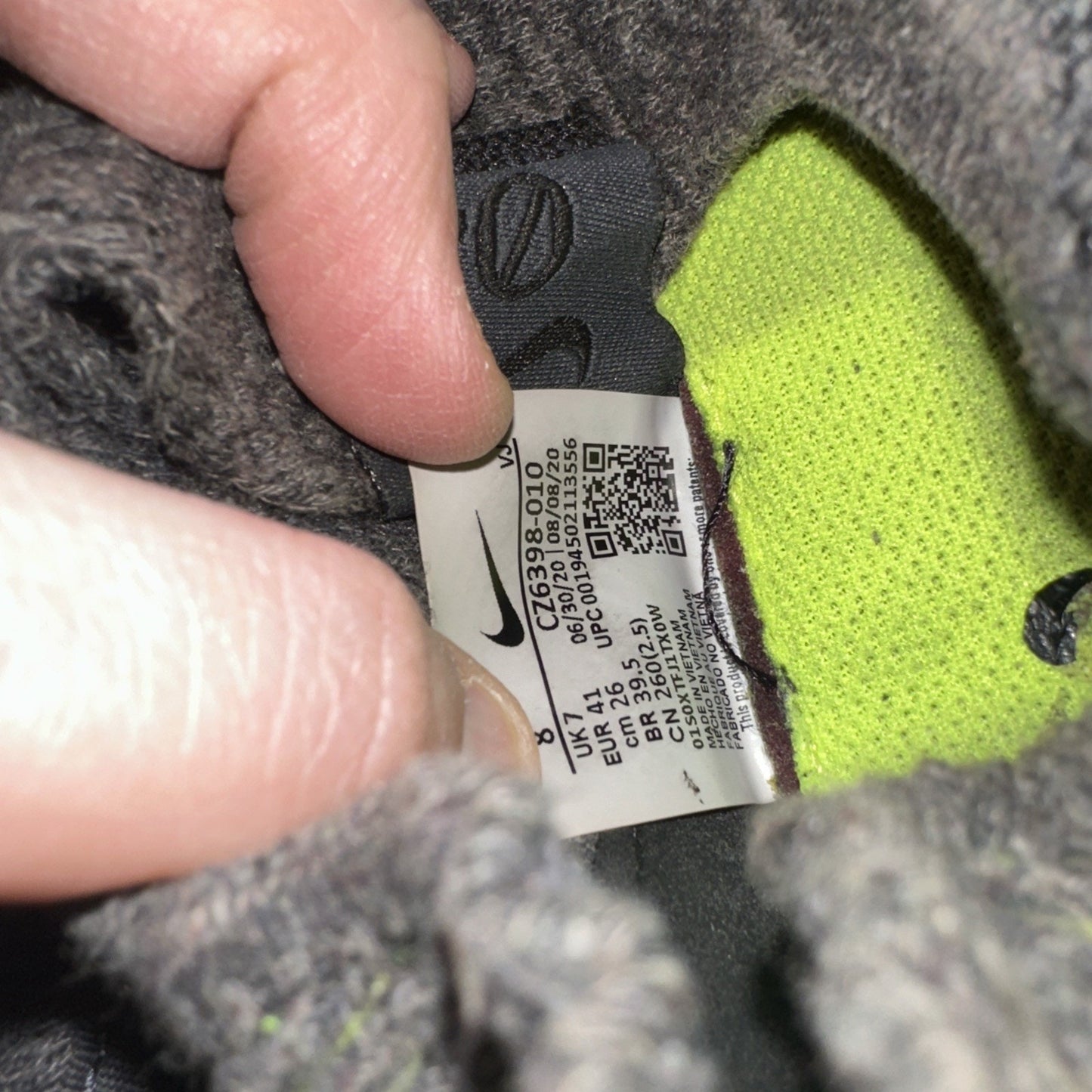 Size 8 - Nike Space Hippie 04 Black Volt
