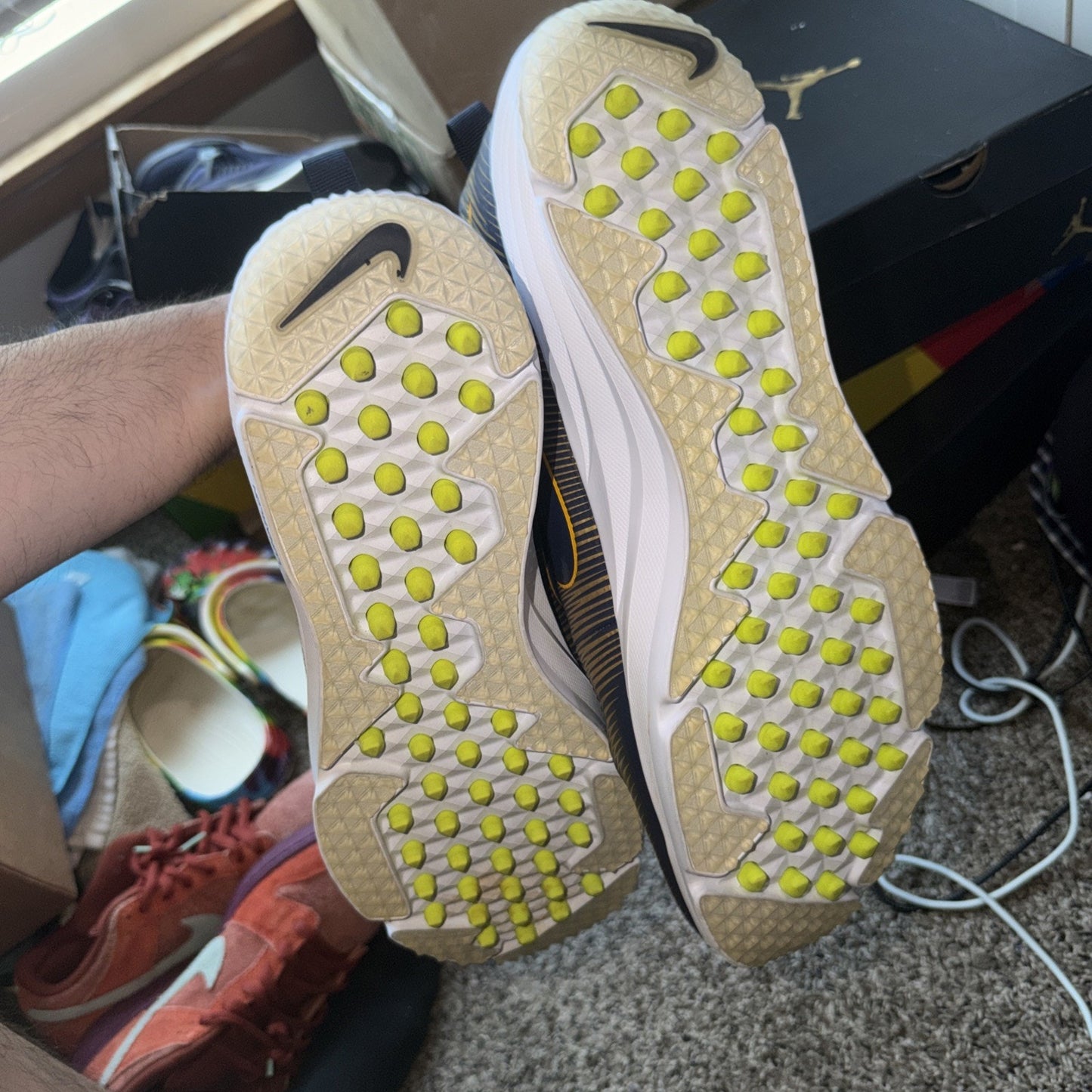 Size 15 - Nike Vapor Speed Turf PE Oregon Ducks Promo Sample