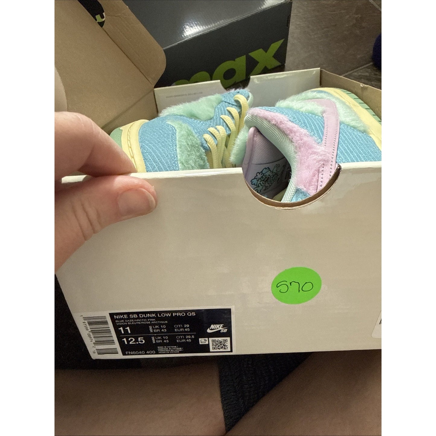 Nike SB Verdy Dunk Low Pro QS FN6040-400 Men's Size 11