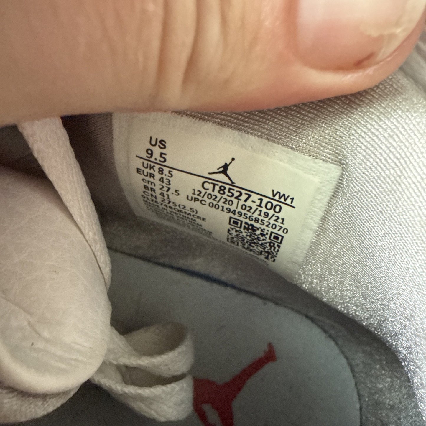 Size 9.5 - Jordan 4 Retro Mid White Oreo