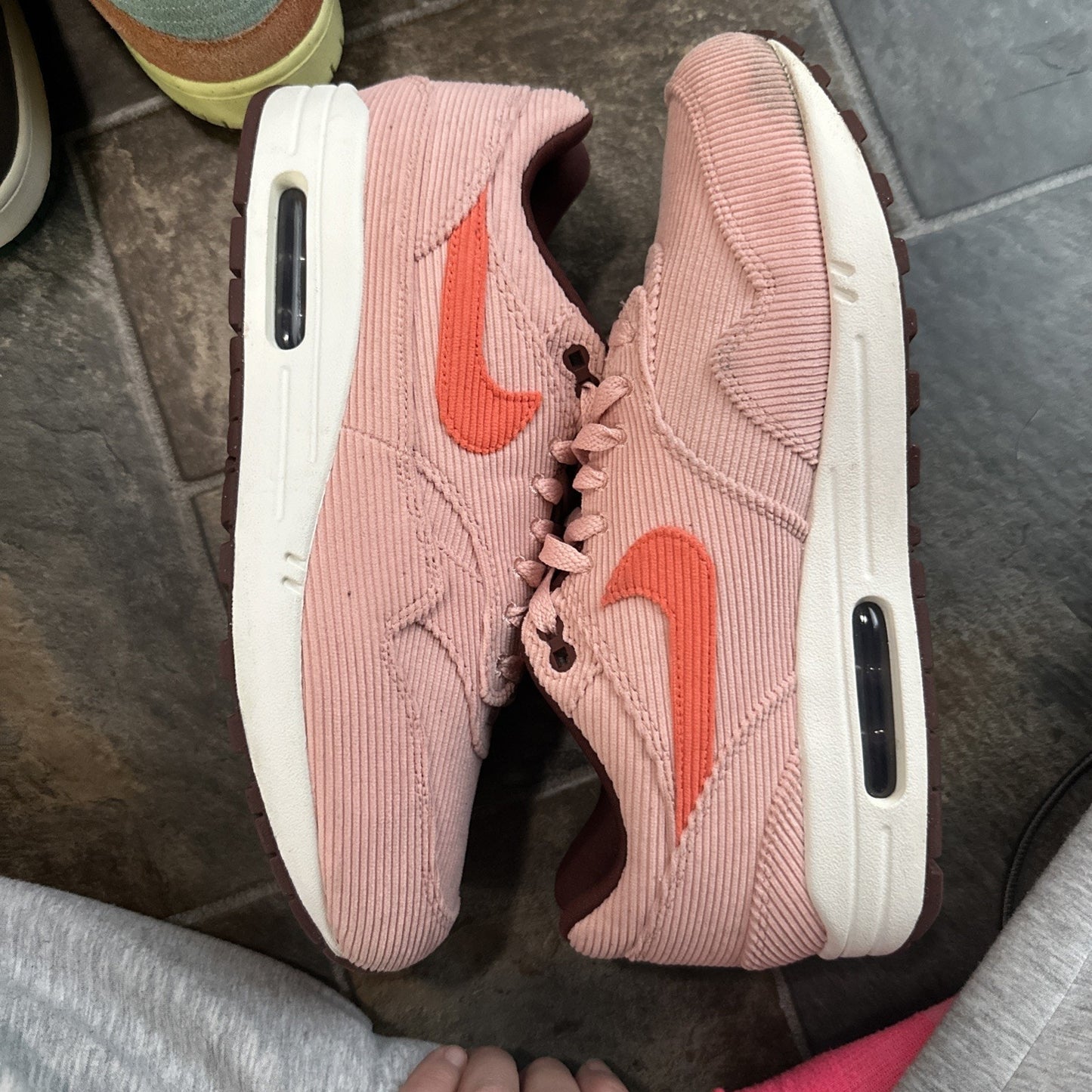 Nike Air Max 1 Premium Corduroy Coral Stardust -no Box- Mens 10.5