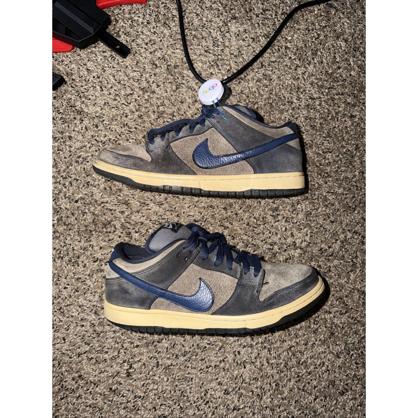 Nike Dunk Low Pro SB Thunder Blue Cool Grey Sneakers Size 9 304292-409 No Box