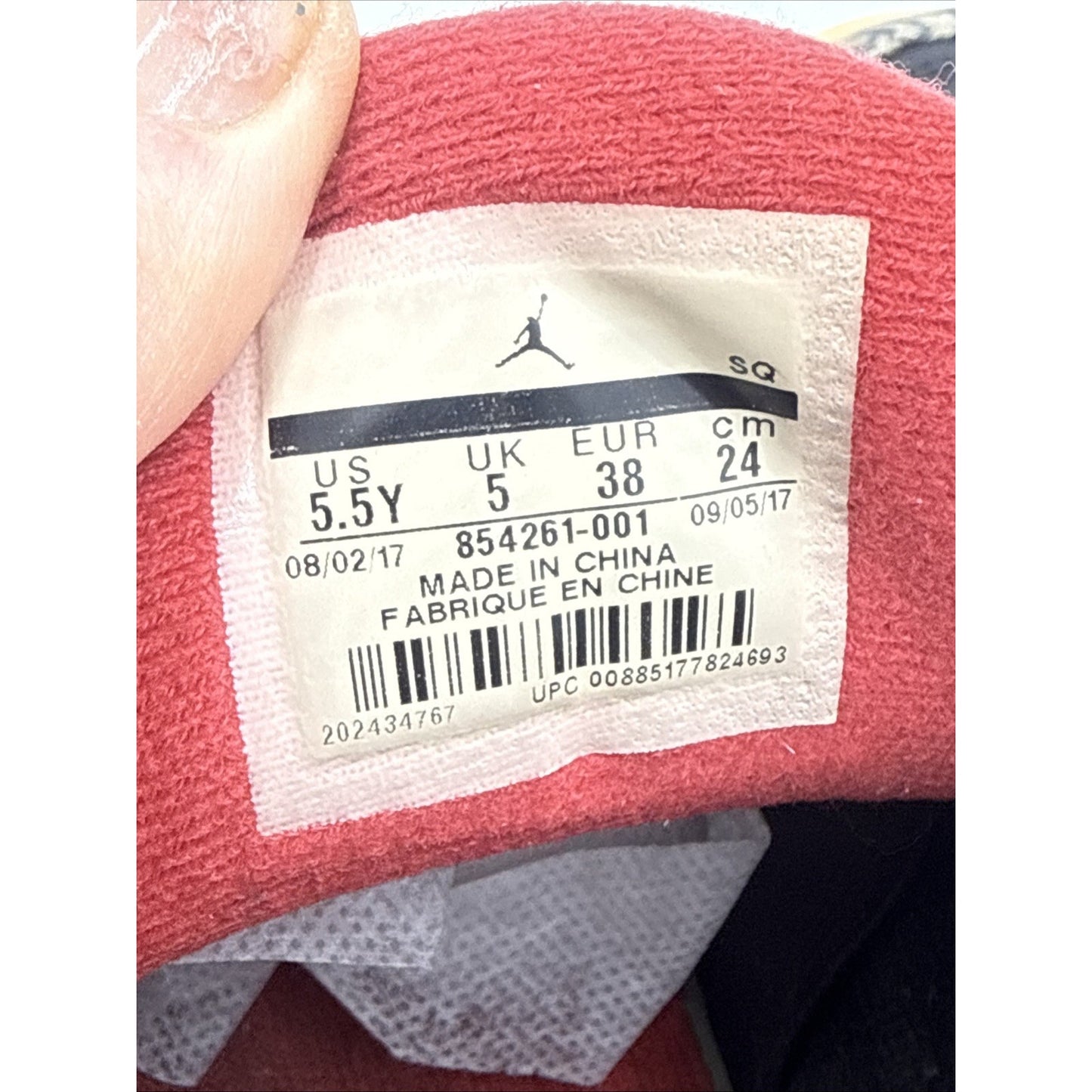 Size 5.5Y GS) - Jordan 3 Retro OG 2018 Mid Black Cement
