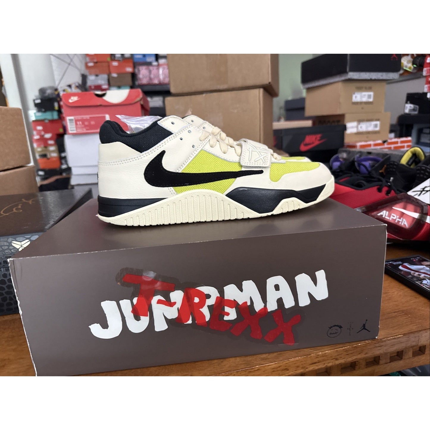 Travis Scott x Jordan Jumpman Jack TR Bright Cactus (FZ8117-102) - Size 11 BS397