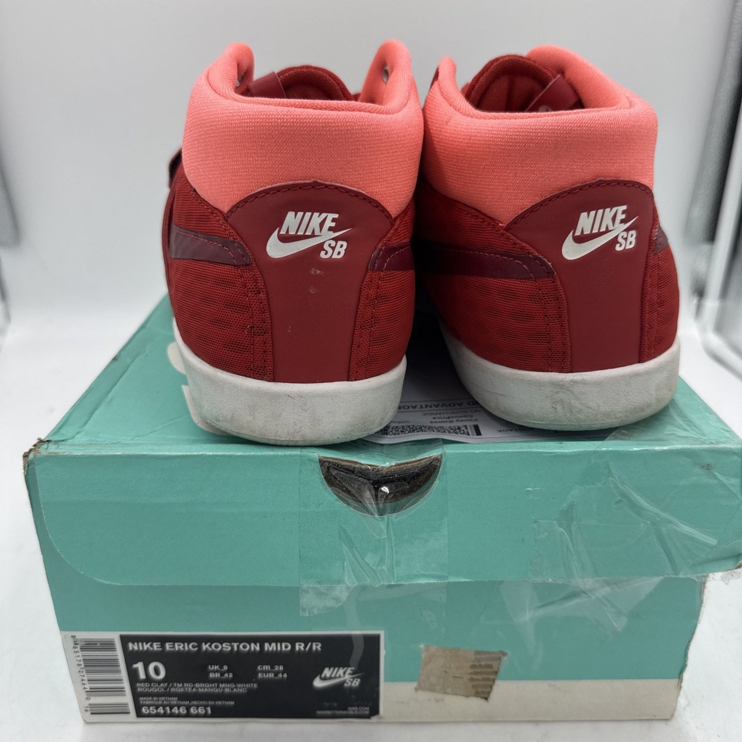 Size 10 - Nike Eric Koston R/R Mid Red