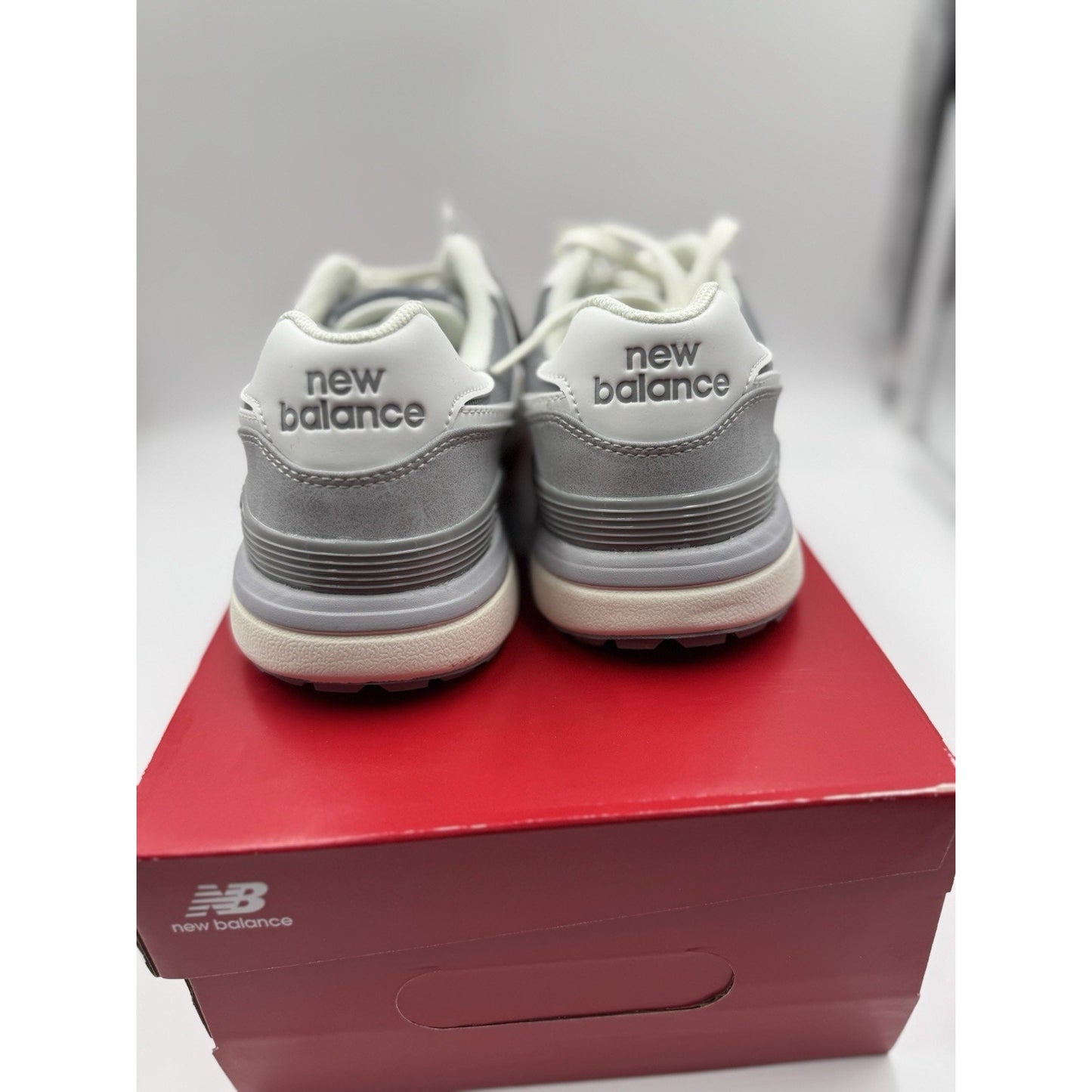 Size 8.5 - New Balance 574 Greens v2 Light Grey W