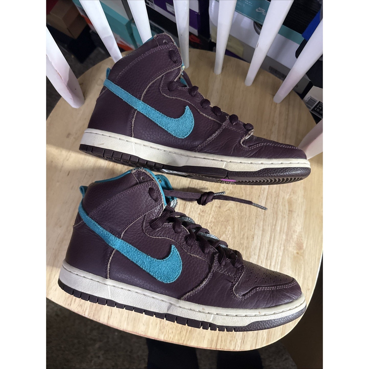 Size 9 - Nike Dunk Premium SB Deep Burgundy Aquamarine