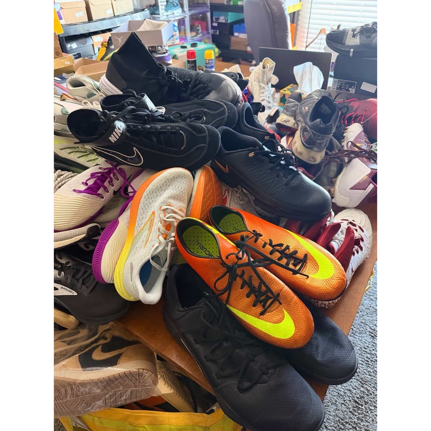 44 Pairs Shoes Nike Adidas Hoka Sample Tagged Lot