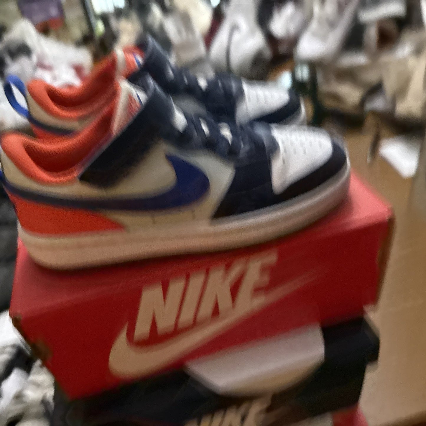 Nike Court Borough Low Recraft Navy Royal Blue Size 12c Kids Basketball Shoes