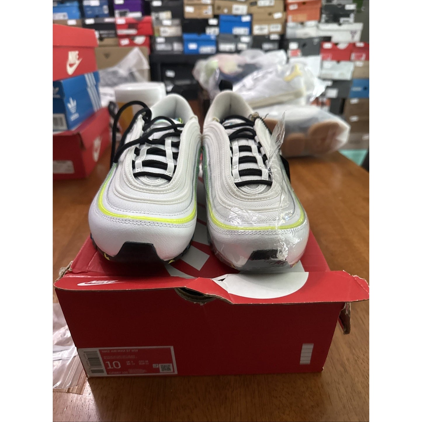 Size 10 - Nike Air Max 97 Worldwide Pack - White Rare BS415