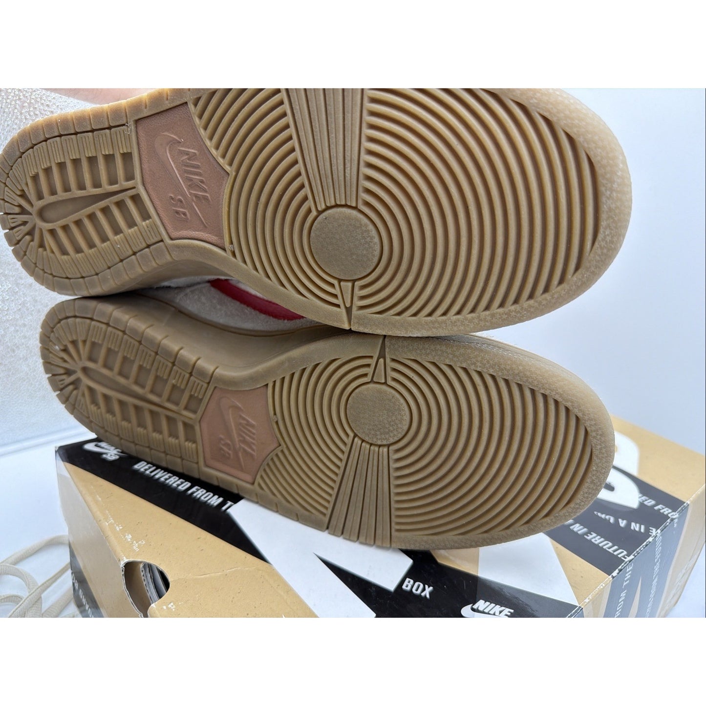 Size 10.5 - Nike Dunk Pro SB High Birch Hyper Red