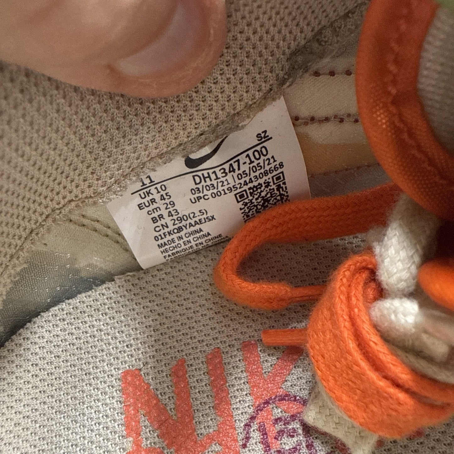 Size 11 - Nike sacai x Clot x LDWaffle Net Orange Blaze