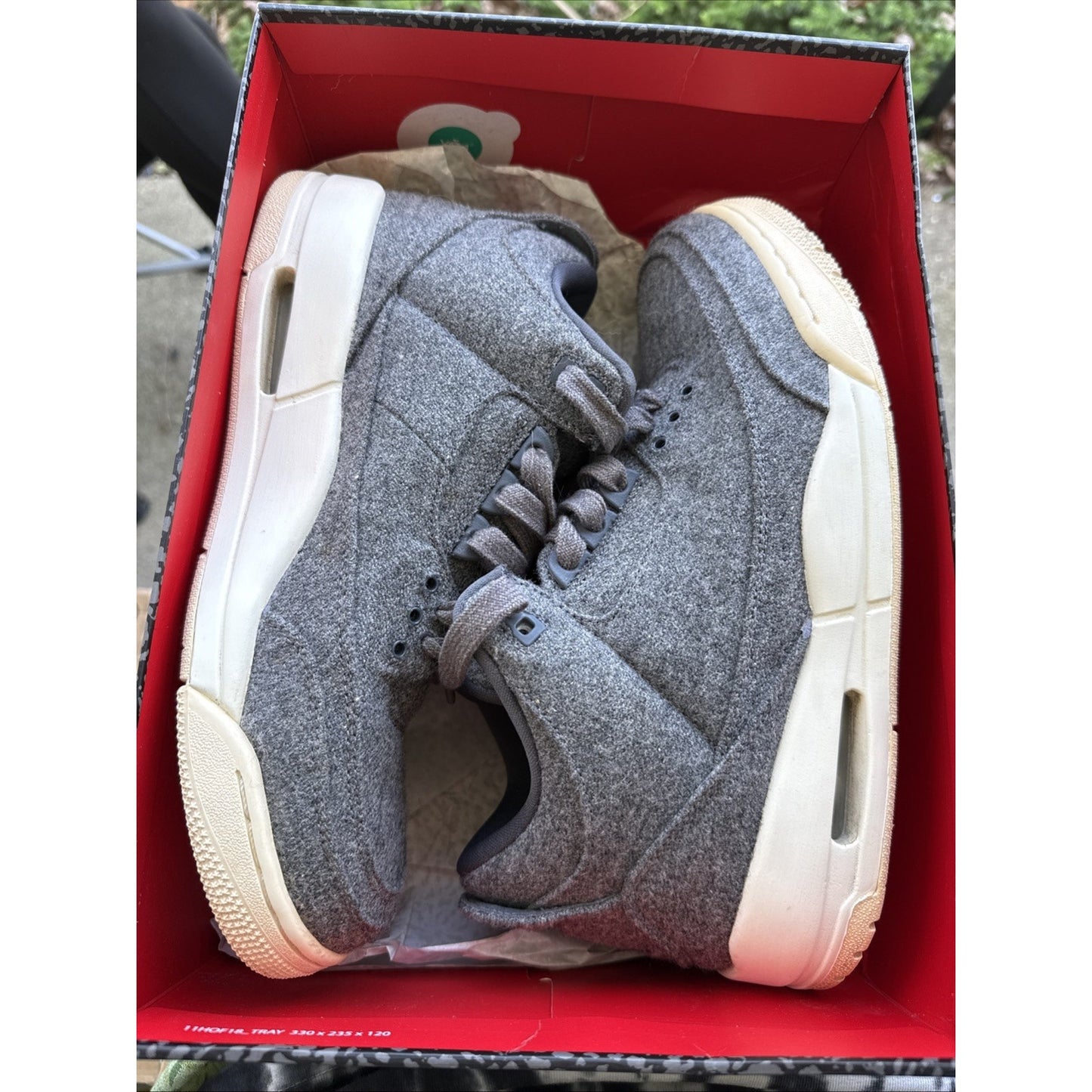 Size 9.5 mens Jordan 3 Retro WOOL