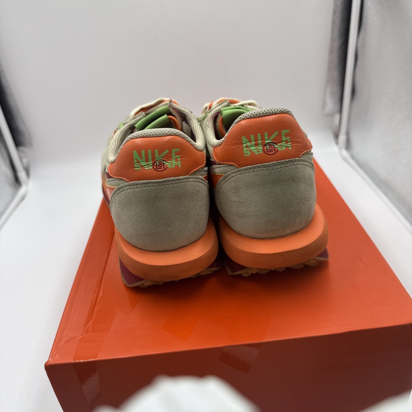 Size 11 - Nike sacai x Clot x LDWaffle Net Orange Blaze