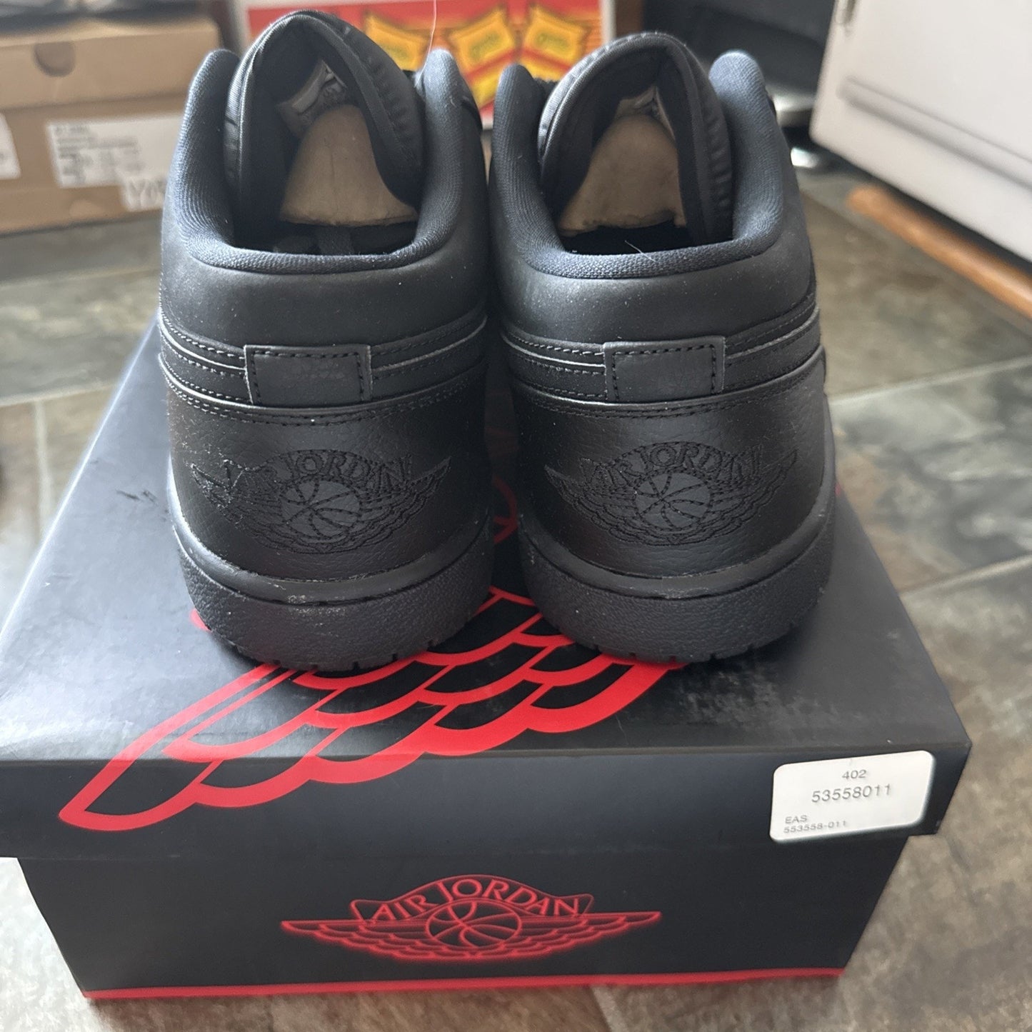 Size 12.5 - Air Jordan 1 Retro Low Triple Black