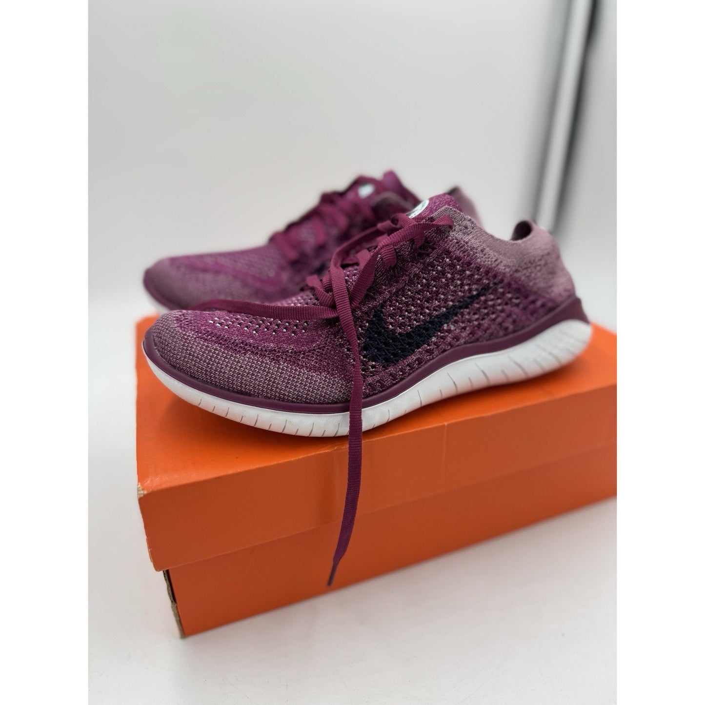 Size 6.5 - Nike Free RN Flyknit 2018 Raspberry Red W