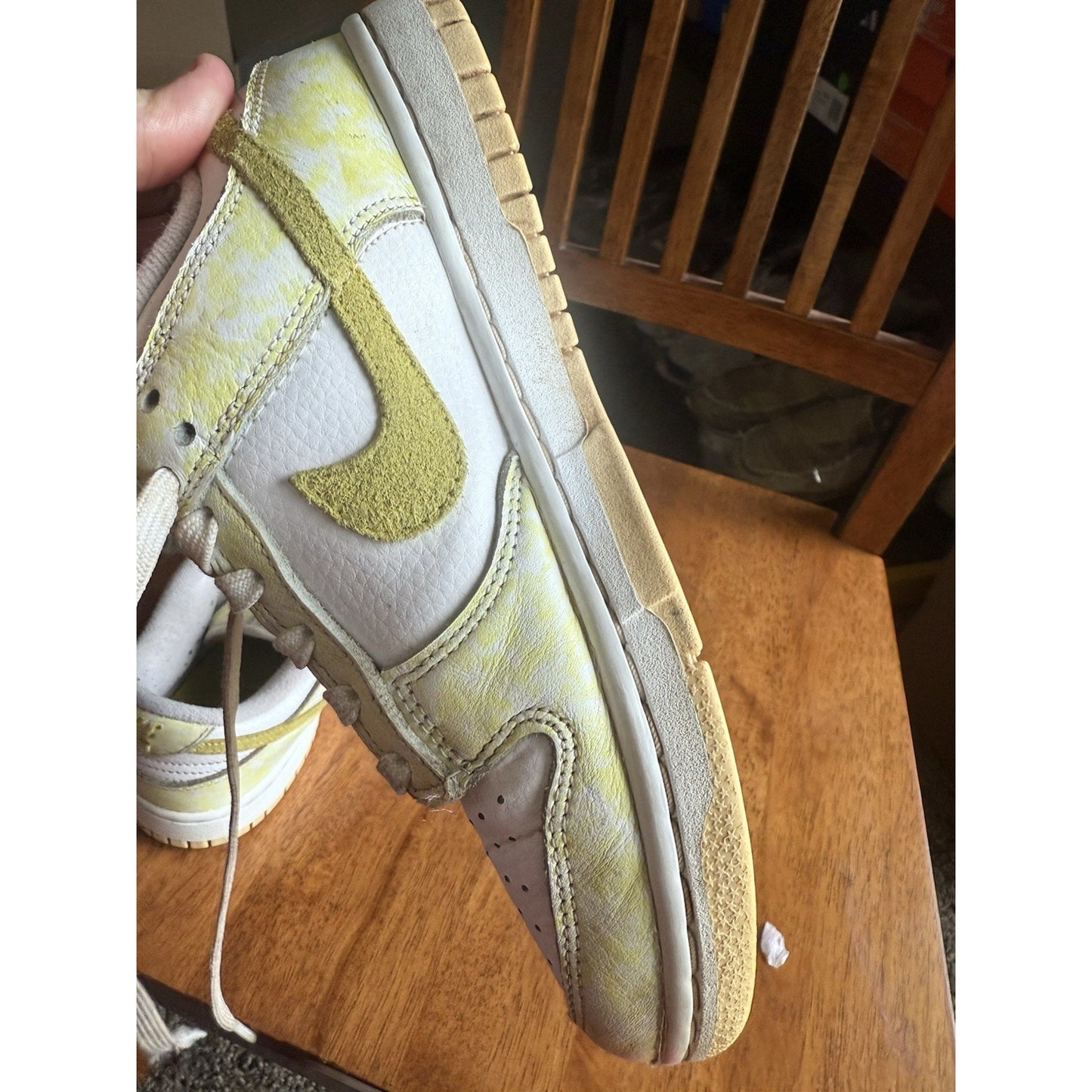 Size 6.5Y Nike Dunk Low Yellow Strike NBS030