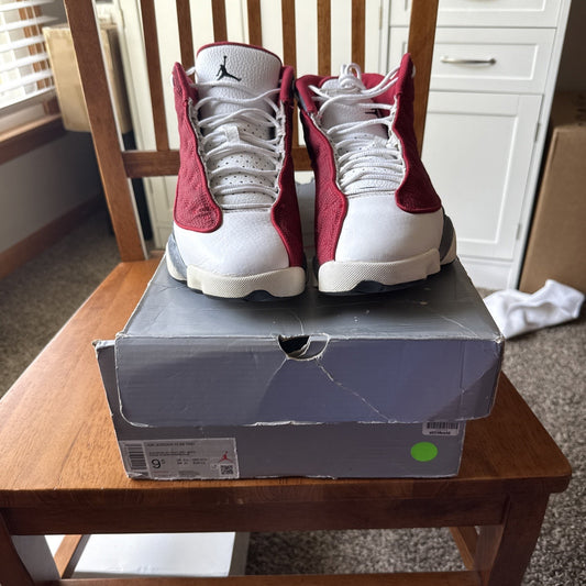 Size 9.5 - Jordan 13 Red/White BS019