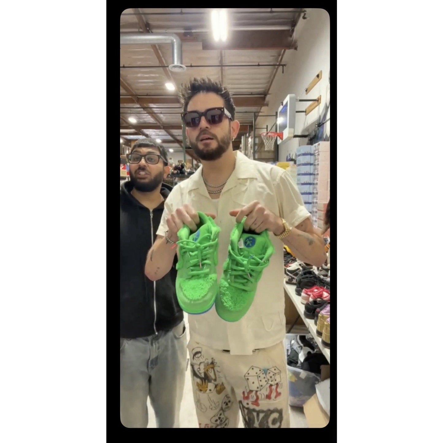 Size 11 - Nike SB Dunk Low x Grateful Dead Green Bear Formally Owned By G-Eazy