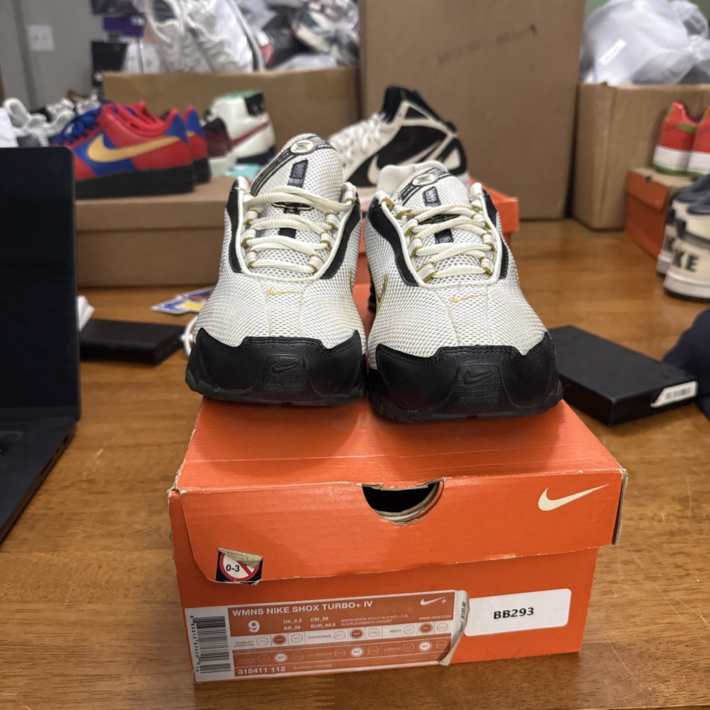 Size 9 Nike Shox Turbo+ IV Women’s 315411-112 2006 BS372
