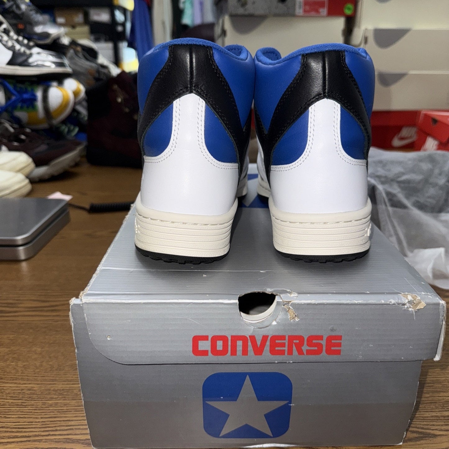 Size 7.5 - Converse Fragment Design x Weapon High Sport Royal