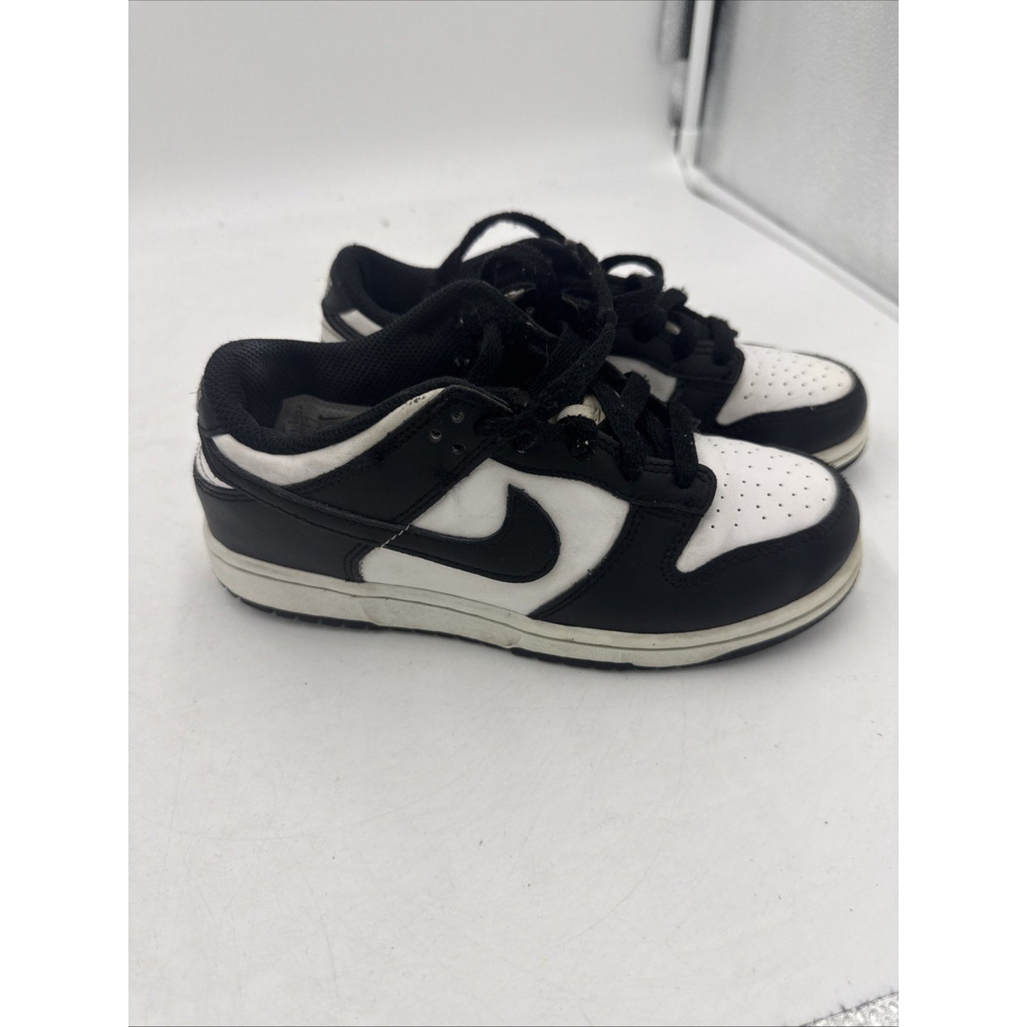 Size 2 (PS) - Nike Dunk Low Black White - CW1588-100