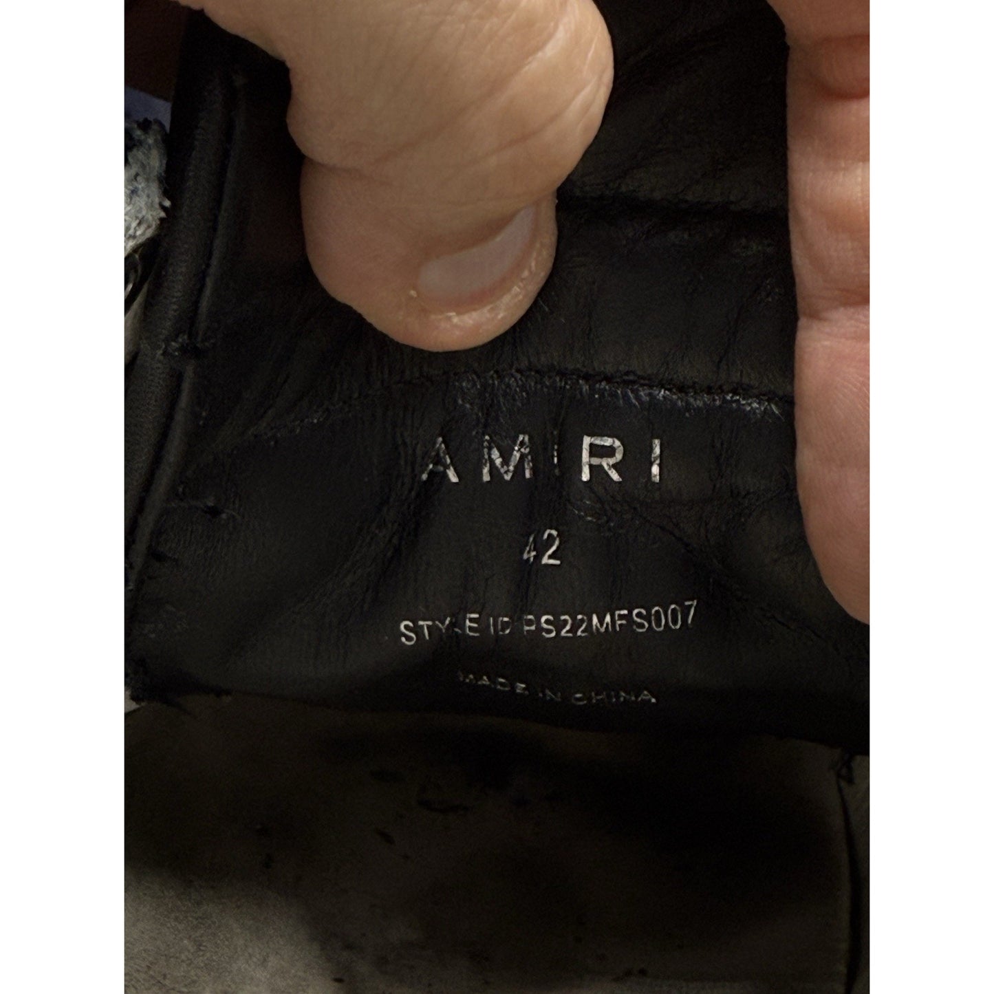 Size 42 EU 9 US Amiri Stadium Low
