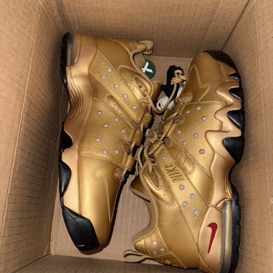 Size 12 SUPREME X SB X NIKE AIR MAX 2 CB '94 LOW 'METALLIC GOLD' LEP