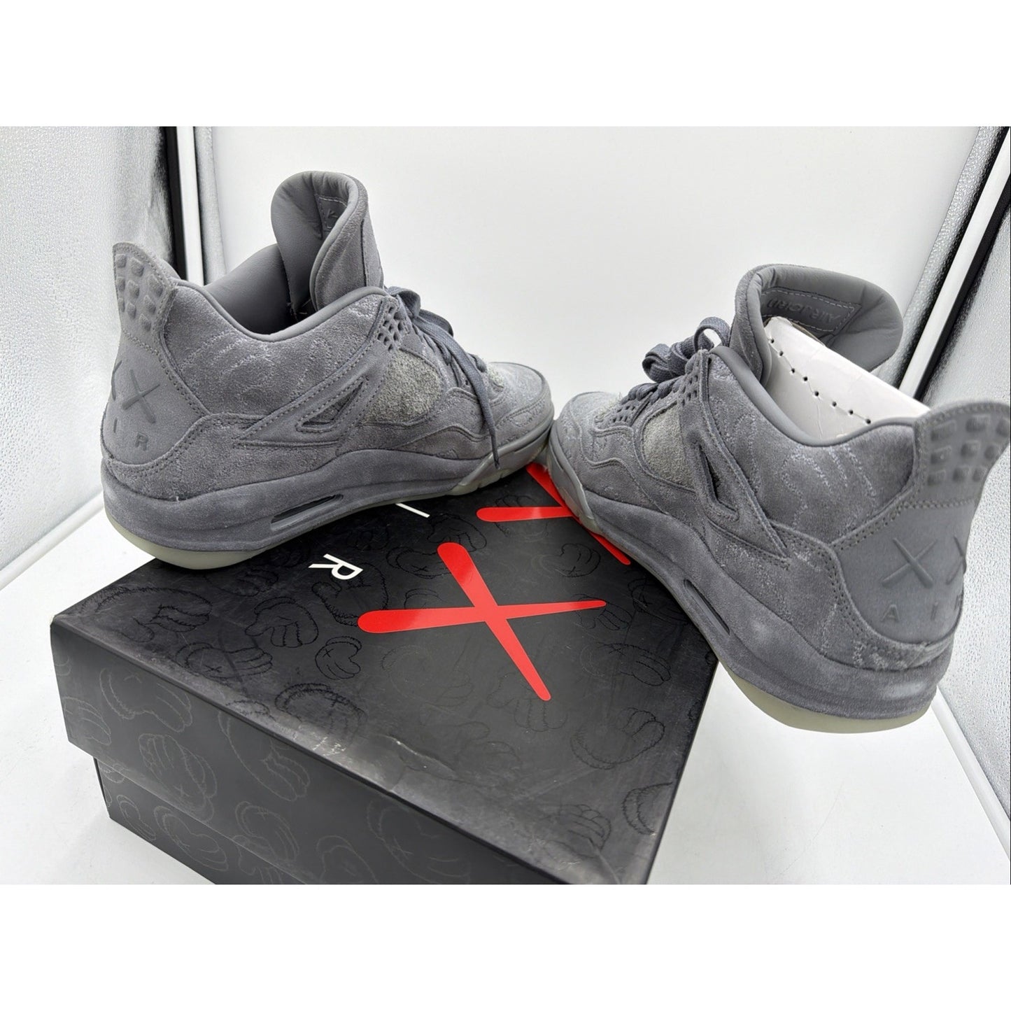 Size 7 - Jordan 4 Retro x KAWS Cool Grey 2017 Sales CFM Sample