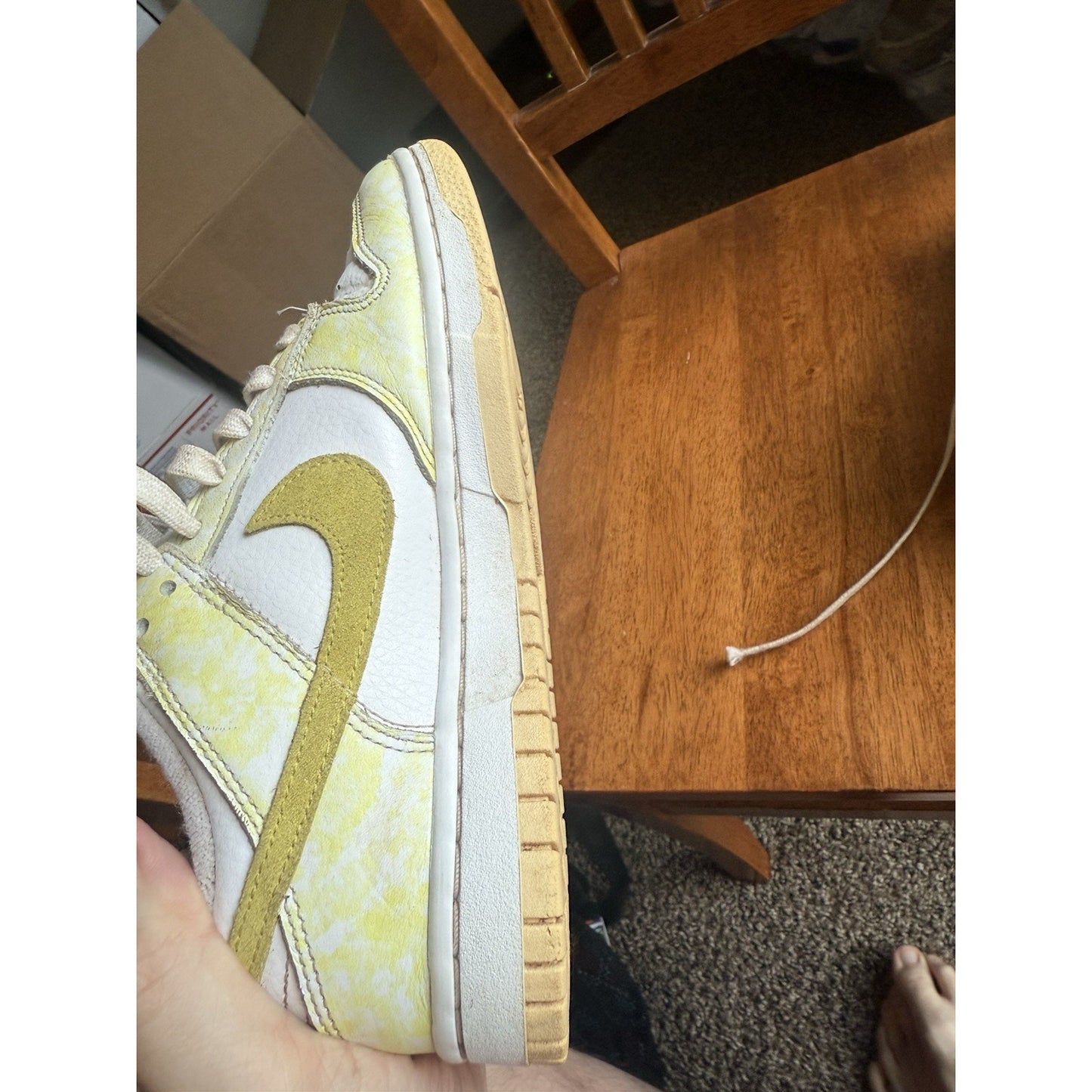 Size 6.5Y Nike Dunk Low Yellow Strike NBS030