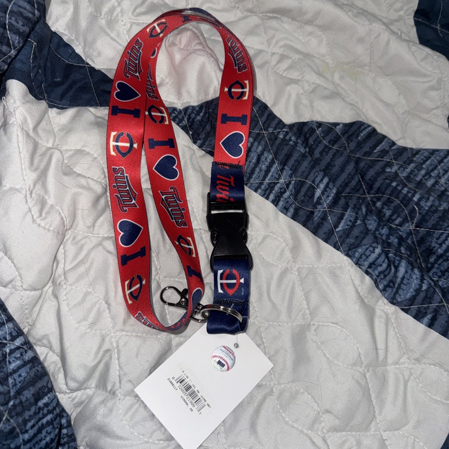 MINNESOTA TWINS COLOR BLOCK LANYARD DETACHABLE BUCKLE NEW WINCRAFT 👀
