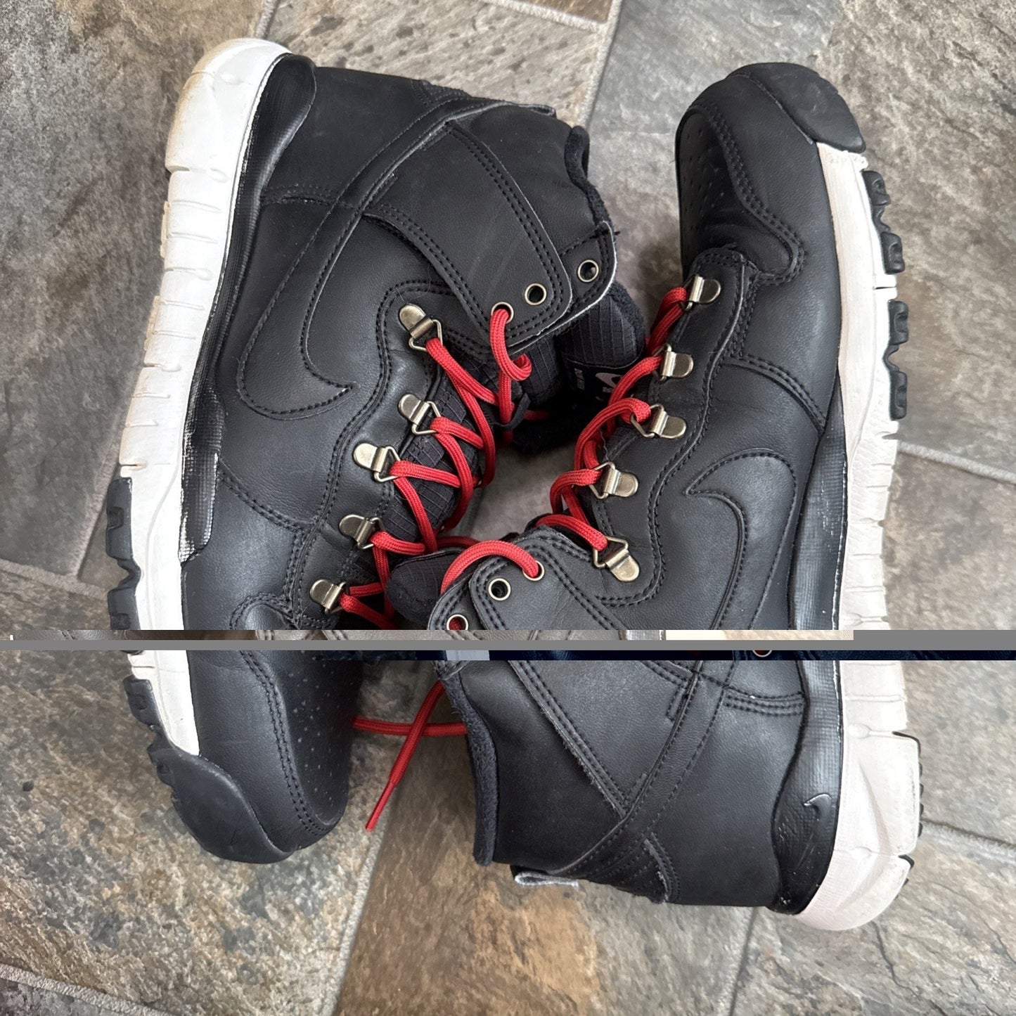 Size 10.5 - Nike Dunk SB High Sail Black Boot