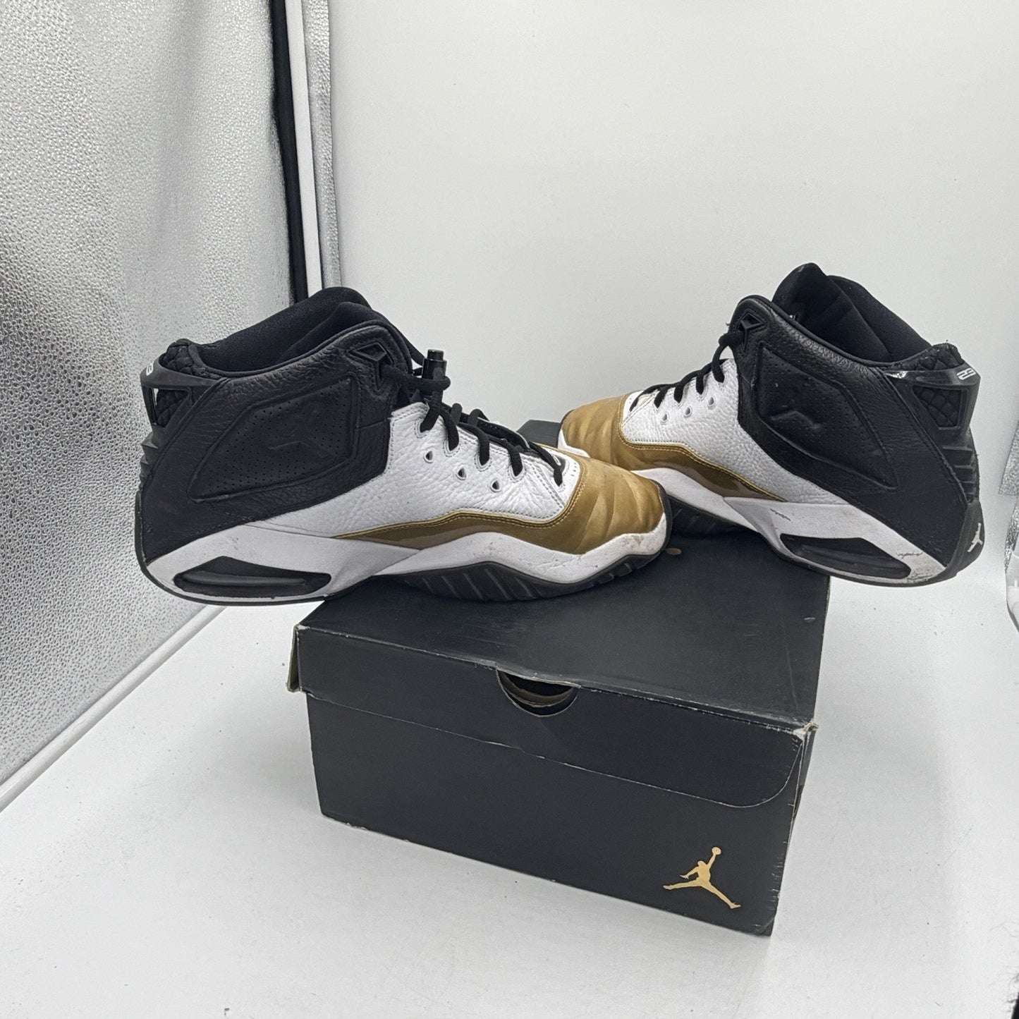 Size 10.5 - Air Jordan B'Loyal White Black Gold