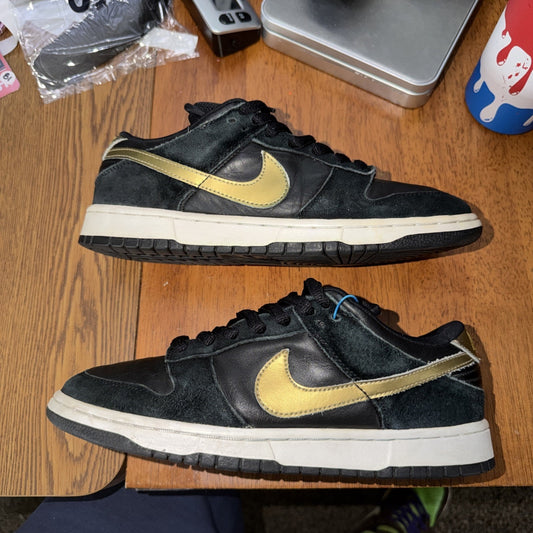OG 2003 Nike Dunk SB Low Takashi 304292-072 Black Gold White Men's Sneaker