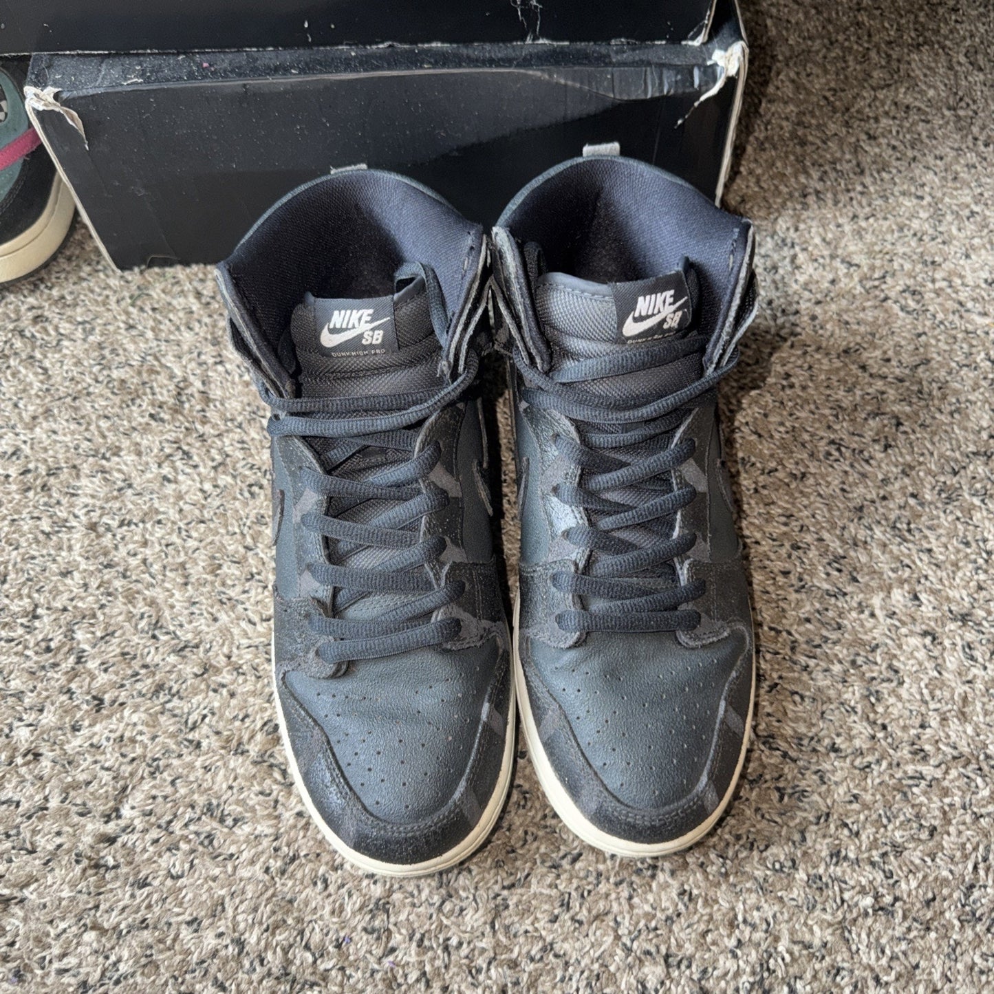 Nike SB Dunk High Pro NBY Griptape Black White Men's 10.5 Sneakers 305050-028