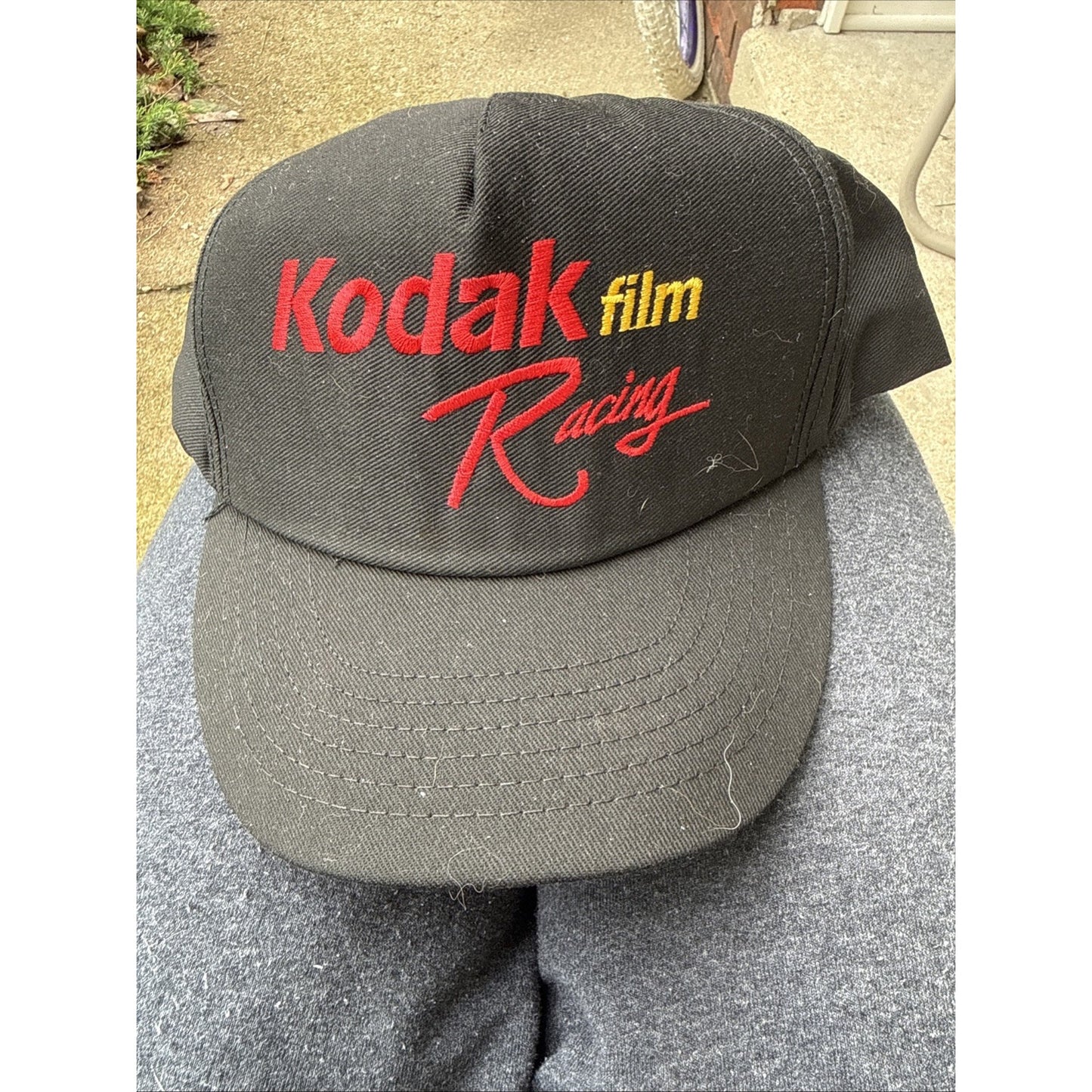 Vintage Kodak Film Racing Embroidered Snapback Trucker Hat