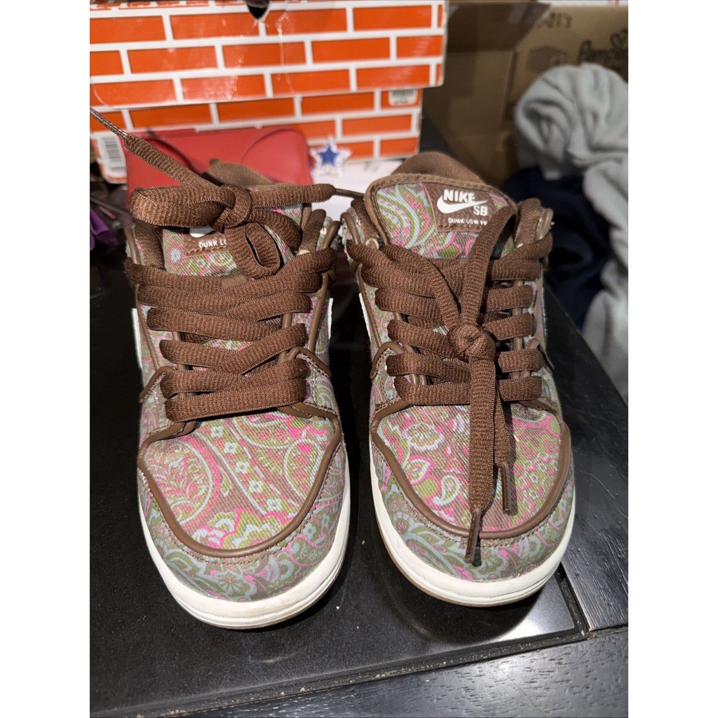 Size 4 - Nike SB Dunk Low Pro Paisley Brown