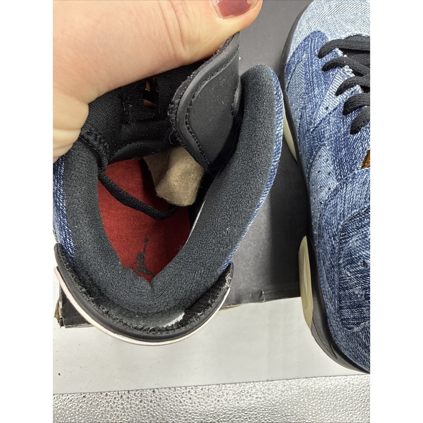 Size 5Y or 6.5 Wmns - Jordan 6 Retro High Washed Denim (GS)