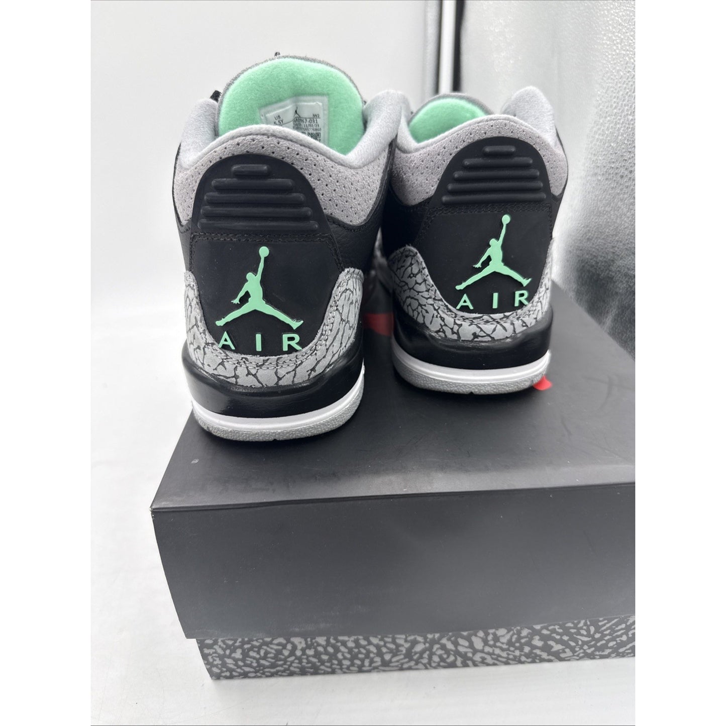 Size 5.5 - Air Jordan 3 Retro Green Glow