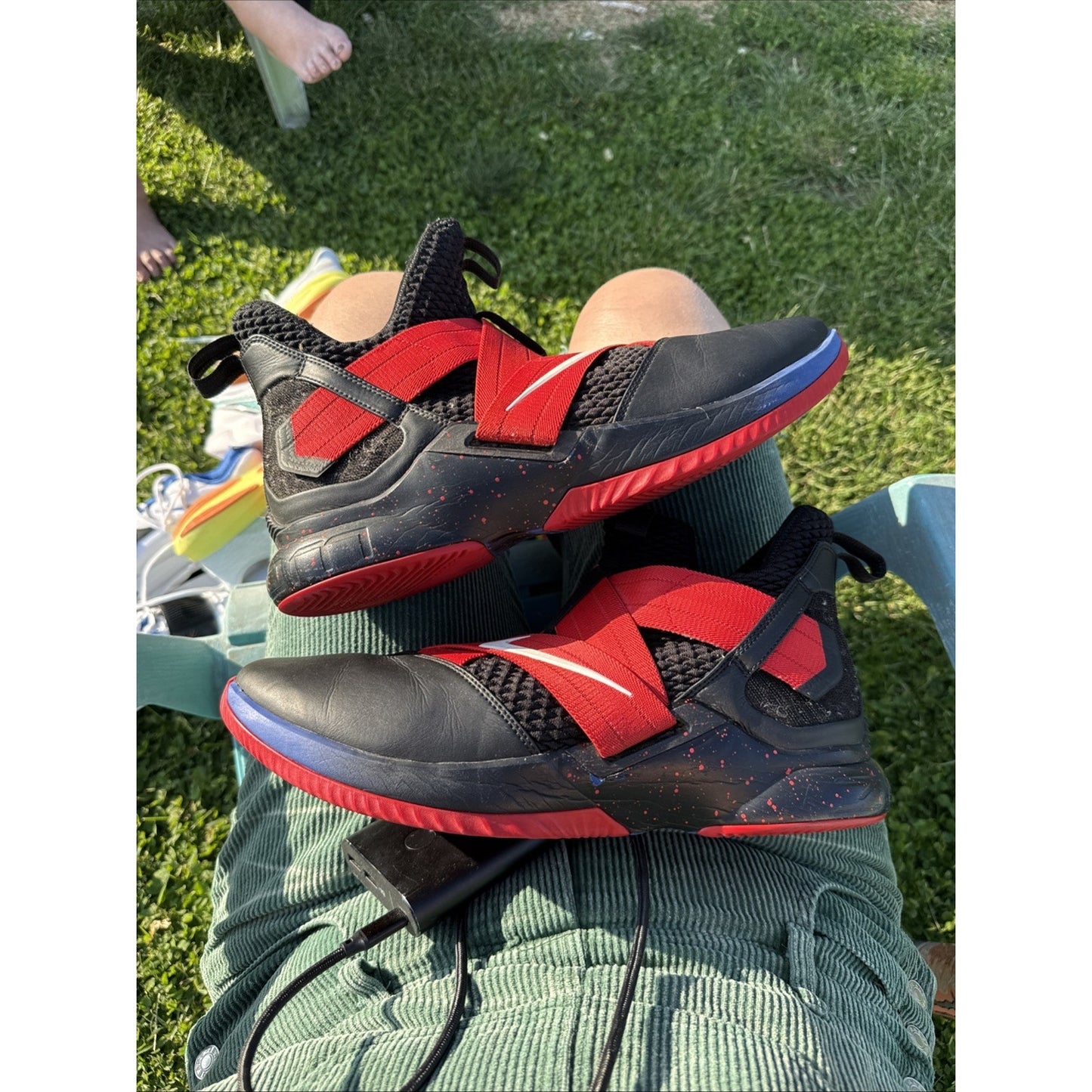 Size 15 Nike LeBron Solider Xii Red Black Promo Sample Tagged