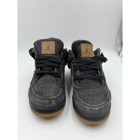 Size 6.5y Jordan 4 Retro Levi’s Black AQ9103-001