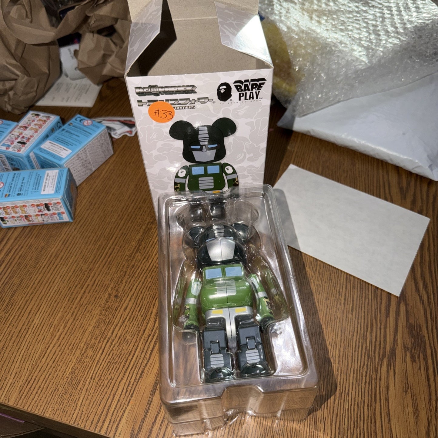 Optimus Prime BE@RBRICK 200% BAPE x TRANSFORMERS x MEDICOM TOY A BATHING APE
