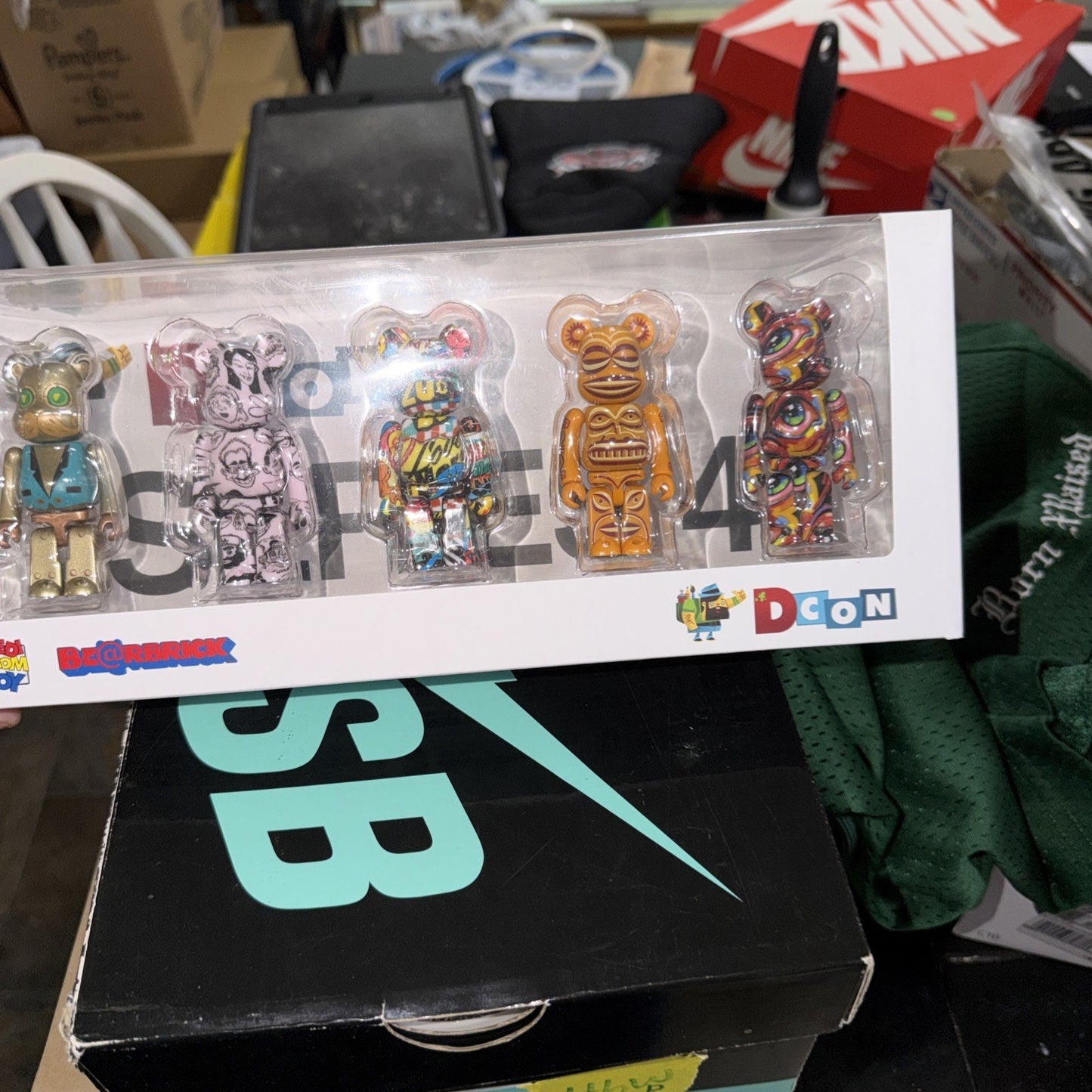 MEDICOM BEARBRICK DESIGNERCON 2022 ARTIST SERIES 4 100% SET OF 5