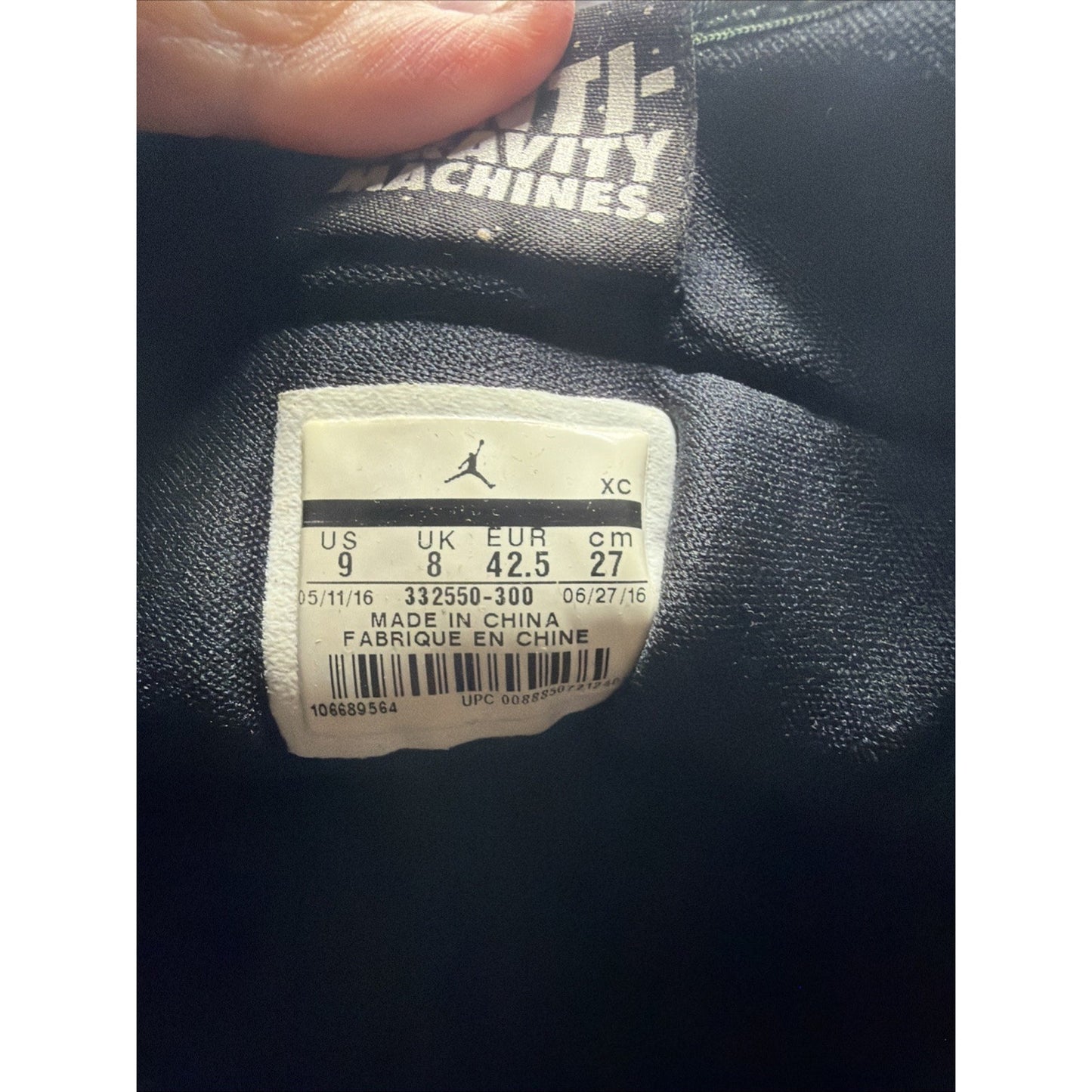 Size 9 - Air Jordan 1 High Anti-Gravity Machines