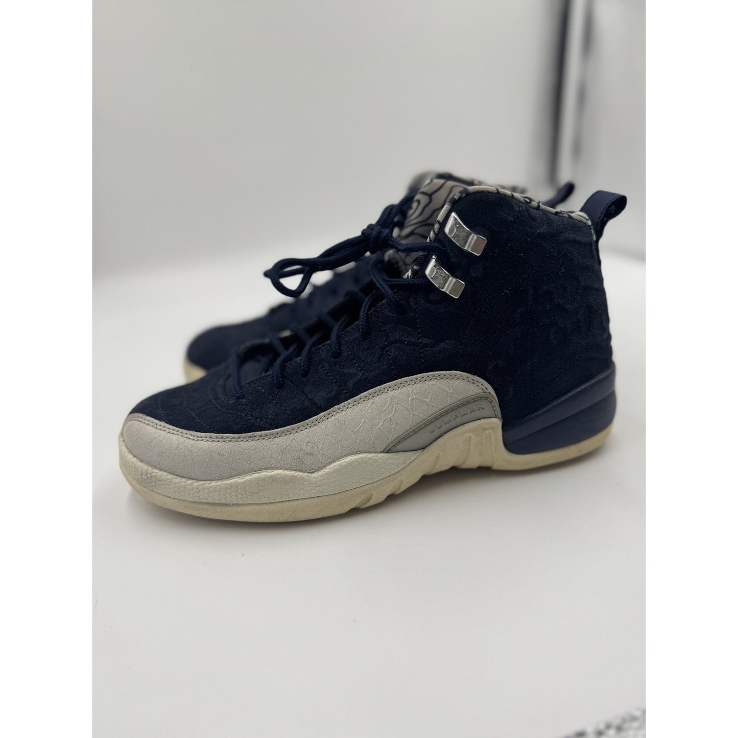 Nike Air Jordan XII 12 International Flight White Navy BV8017-445 7y