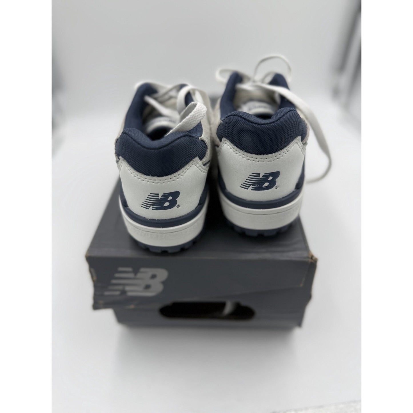 Size 6Y - New Balance 550 White Vintage Indigo (GS) GSB550TG Pre-Owned