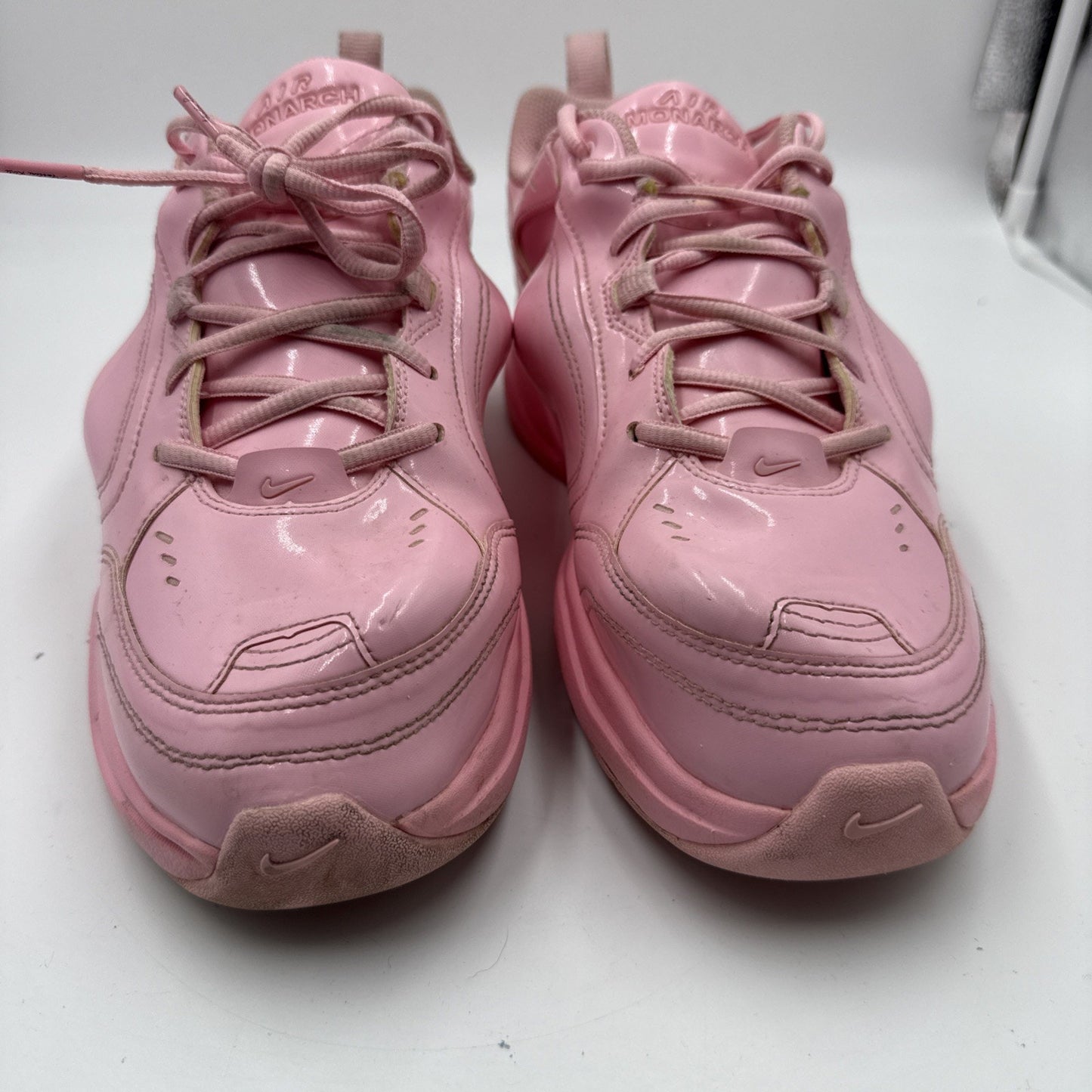 Size 10 - Nike Martine Rose x Air Monarch IV Soft Pink