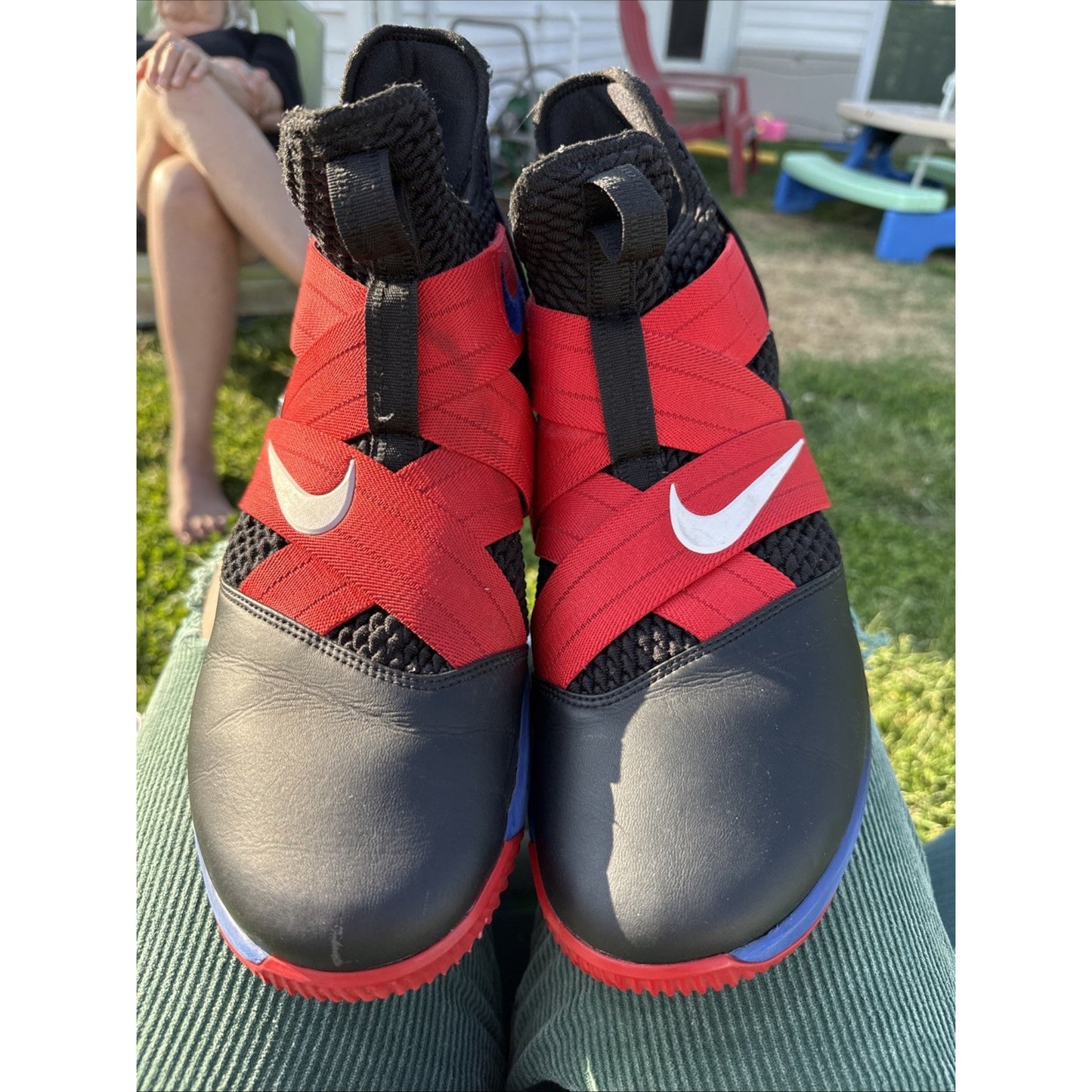 Size 15 Nike LeBron Solider Xii Red Black Promo Sample Tagged