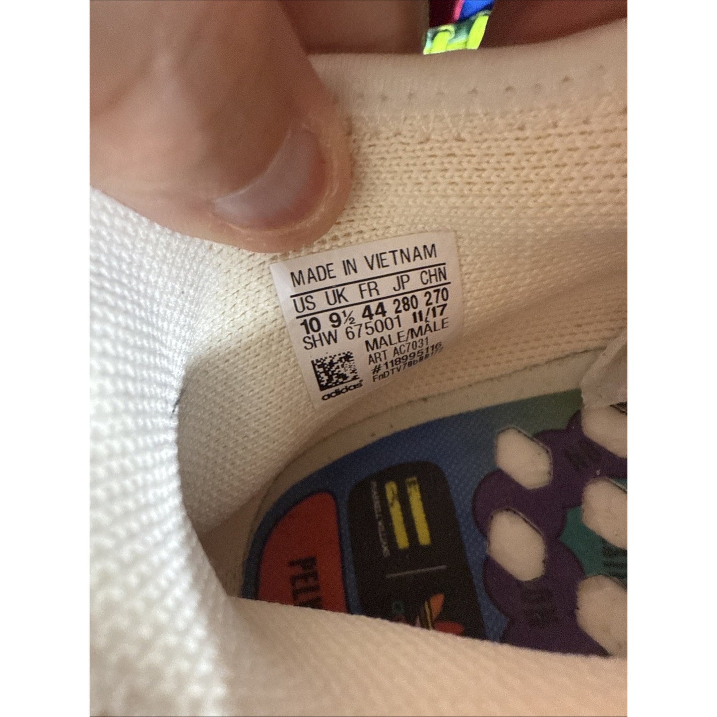 Size 10 - adidas Pharrell x NMD Human Race Trail Blank Canvas